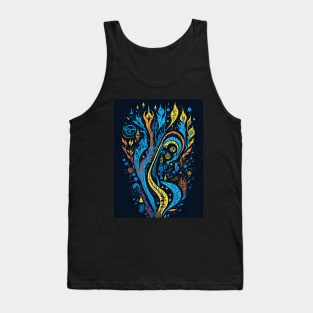 Abstract Colorful Swirl City Tank Top